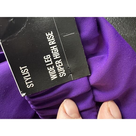 NEW Express Size 2 Women Stylist Wide Leg High Waist Pants Formal Pleated 45-10 - Picture 6 of 11